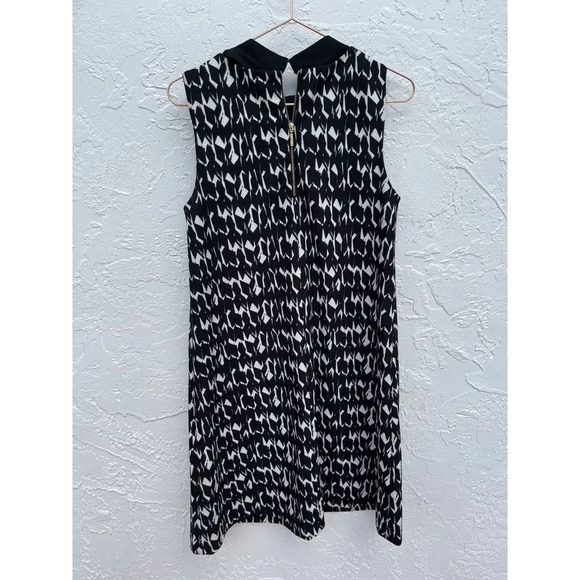 Karl Lagerfeld Womens Sleeveless Bowtie Detachable Collar A-Line Dress Black 6 - Picture 2 of 10